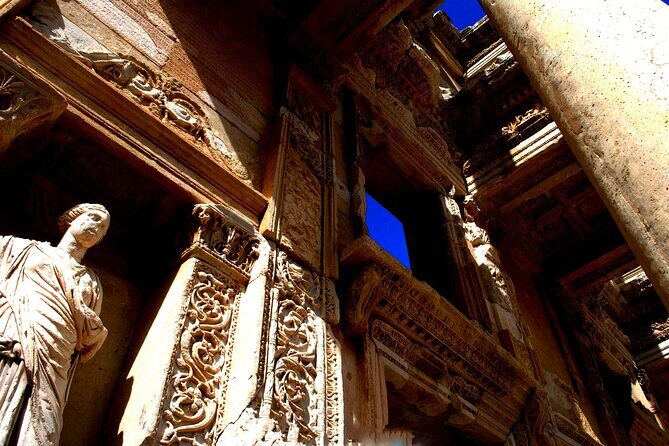 Ancient Ephesus and Pamukkale Tour from-to Kusadasi or Selcuk - Hierapolis ruins: sunken columns and the Greco-Roman layer