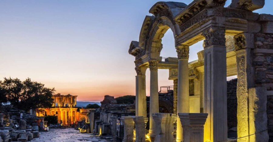 From Kusadasi: Ephesus and Pamukkale 2 Day Private Tour - Ephesus Highlights: Celsus Library, Roman Baths, and Early Christian Footsteps