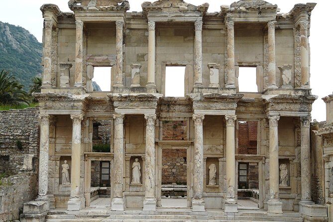 Kusadasi Shore Excursion: Private Tour to Ephesus including House of Virgin Mary and Temple of Artemis - The walk through Ephesus: Celsus, the Odeon, and the Great Theater